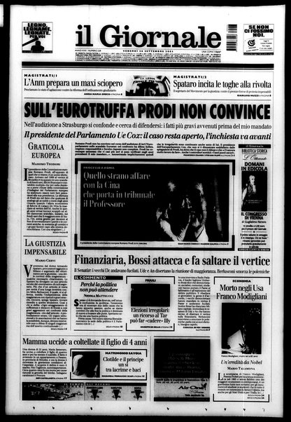 Il giornale : quotidiano del mattino